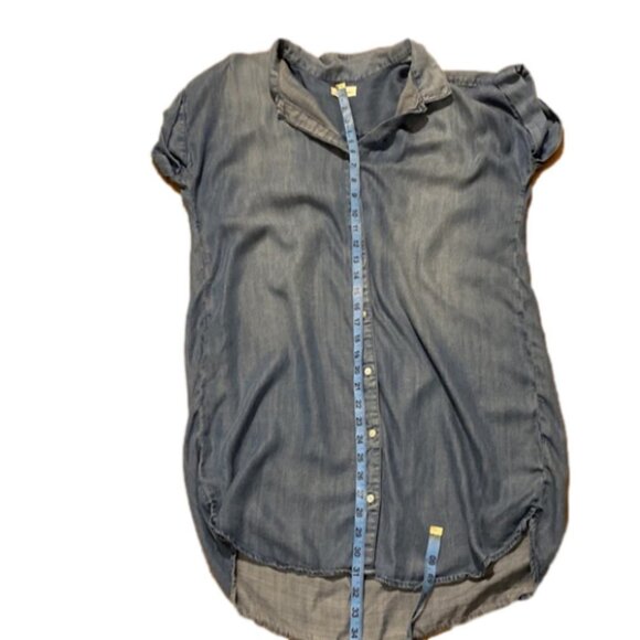 SOLD Thread and Supply Women's Full Button Up Sleeveless Cardigan Long Top (Larg - Picture 4 of 6